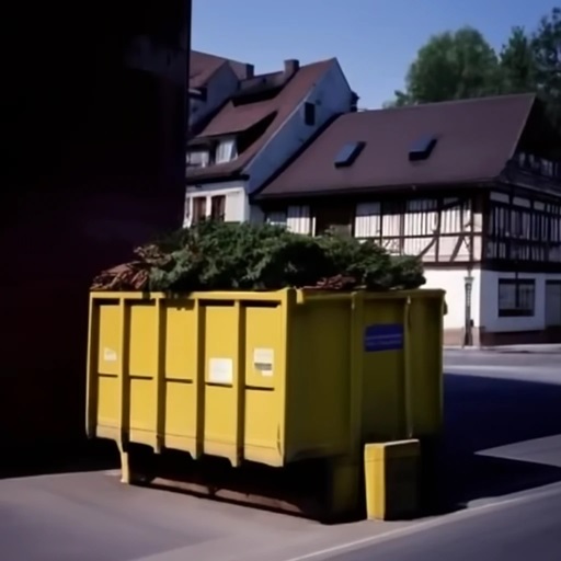 Location de bennes à Strasbourg - jaune